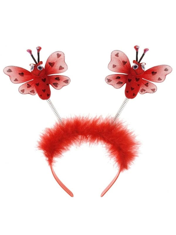 Serre-tête coccinelle avec marabout rouge