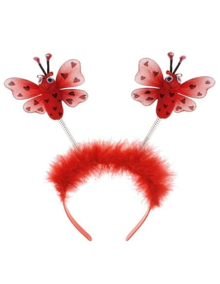 Serre-tête coccinelle avec marabout rouge