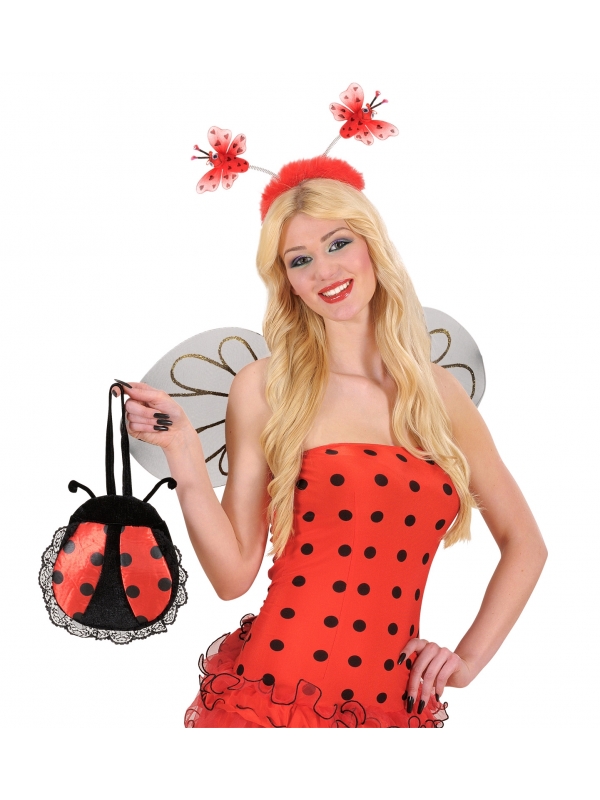 Serre-tête coccinelle avec marabout rouge