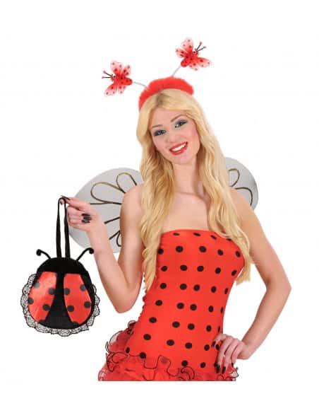 Serre-tête coccinelle avec marabout rouge
