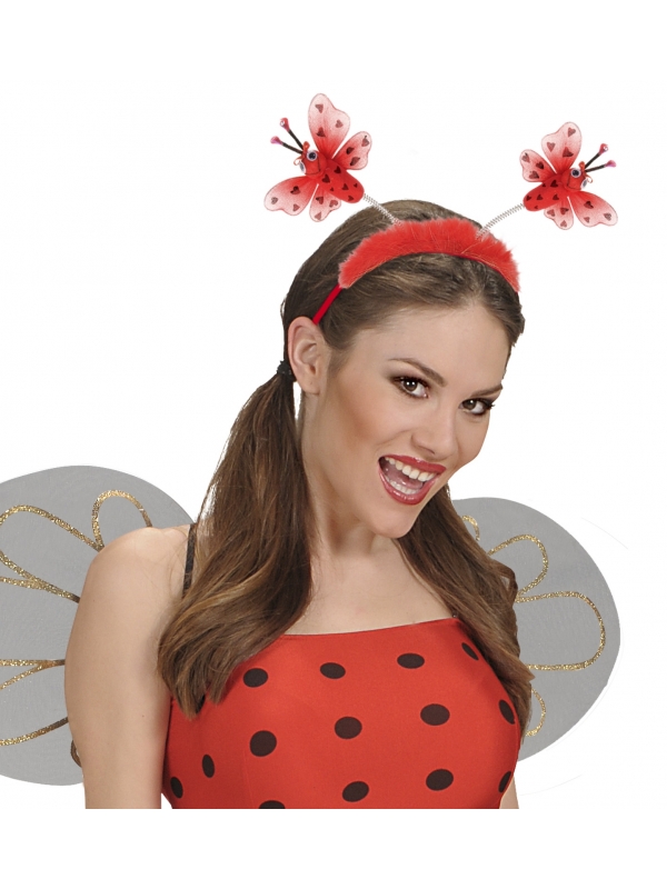 Serre-tête coccinelle avec marabout rouge