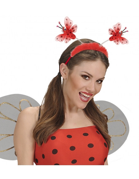 Serre-tête coccinelle avec marabout rouge