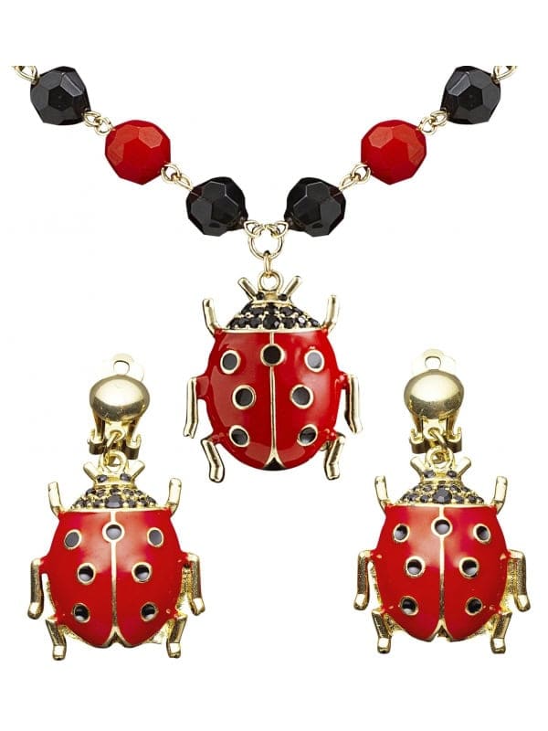 Set de "Collier et Boucles d'oreilles coccinelle" : Ajoutez une touche de charme à votre look