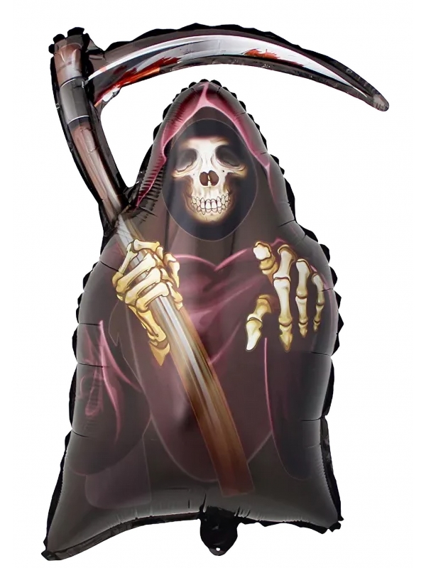 Ballon Aluminium de Faucheuse pour Halloween : Créez une ambiance effrayante