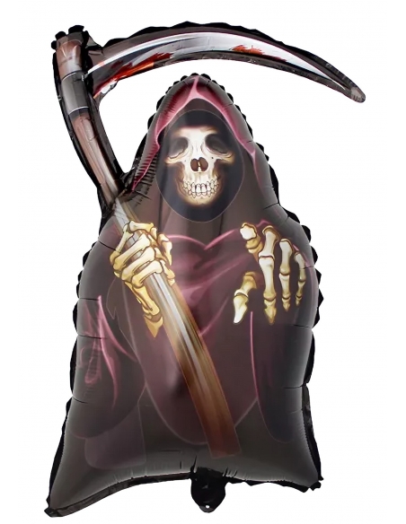 Ballon Aluminium de Faucheuse pour Halloween : Créez une ambiance effrayante
