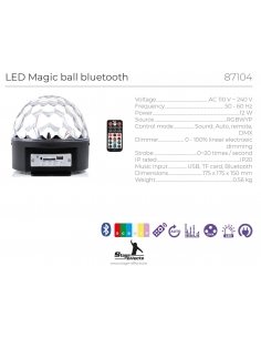 Lampe disco LED Magic Ball Bluetooth : créez une ambiance festive 2