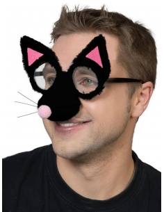 Lunettes de chat avec museau en peluche