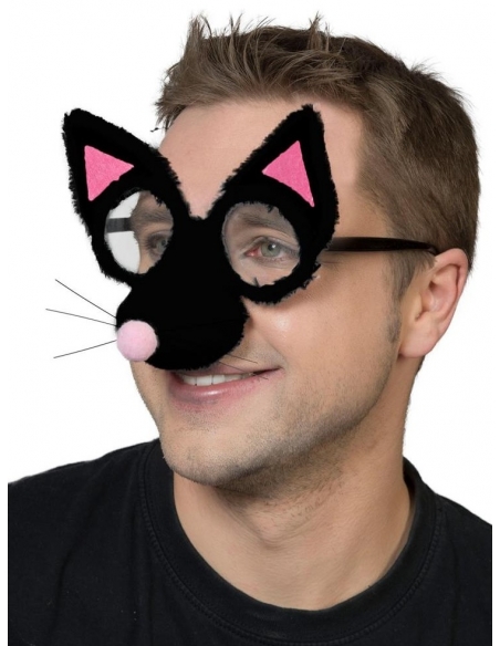 Lunettes de chat avec museau en peluche