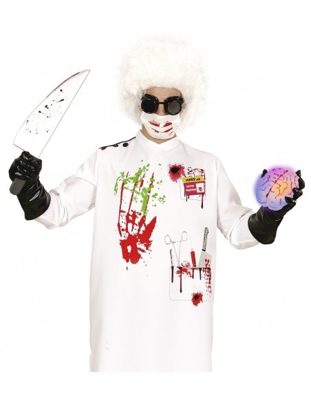 Cerveau lumineux changeant de couleur. Accessoire Halloween