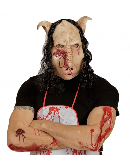 Masque Tête Complète Cochon : Plongez dans l'Horreur