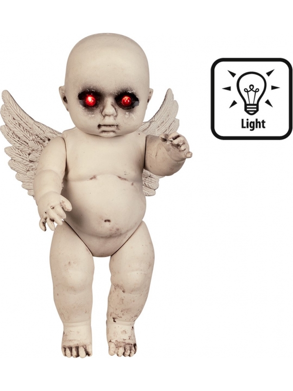Décoration Halloween : Bébé ange effrayant (30cm)