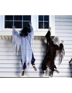 Décoration Zombie Grimpant - Une Visite Terrifiante