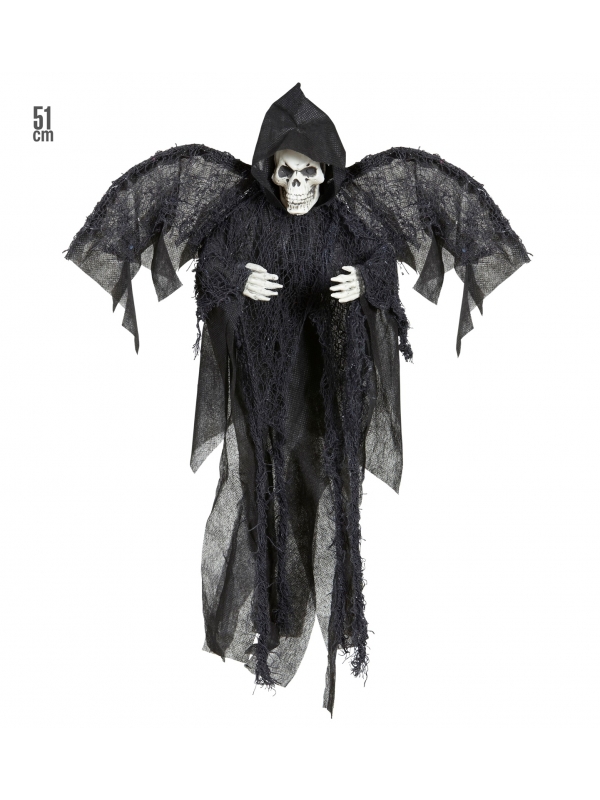 Décoration Halloween à Suspendre : "Faucheur avec Ailes" - 51 cm