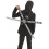Set d'Armes Ninja Assassin - Sac à Dos et Ensemble de Six Pièces en PVC