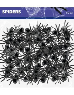 Invasion Terrifiante, 60 Araignées Effrayantes pour déco halloween