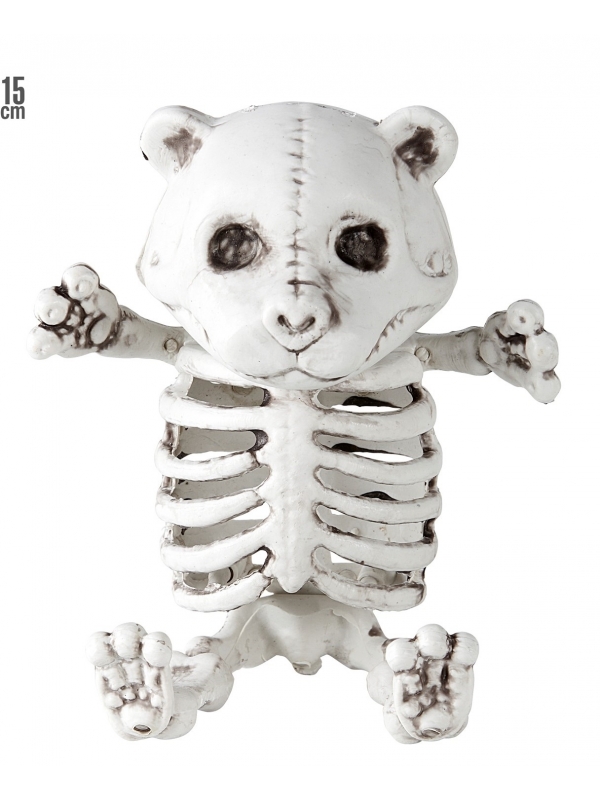 Squelette Ours en peluche : déco halloween