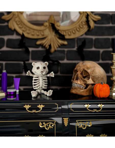 Squelette Ours en peluche : déco halloween