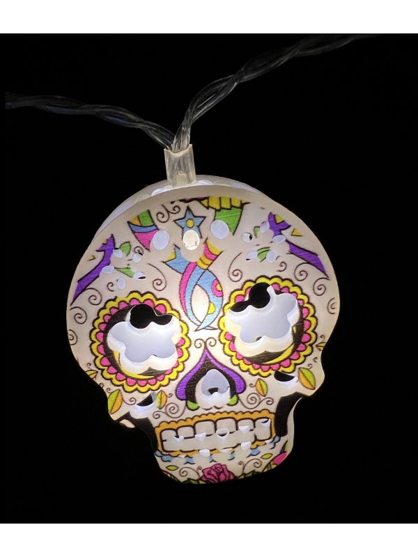 Guirlande lumineuse el dia de los muertos de 165 cm en PVC