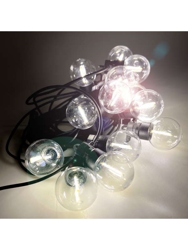 Grande Guirlande Lumineuse de 12,5 m avec 20 LED Lampes