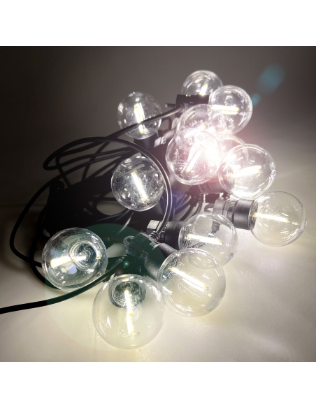 Grande Guirlande Lumineuse de 12,5 m avec 20 LED Lampes