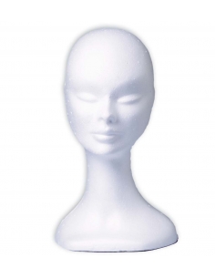 Tête de Mannequin en Polystyrène pour Poser vos Perruques