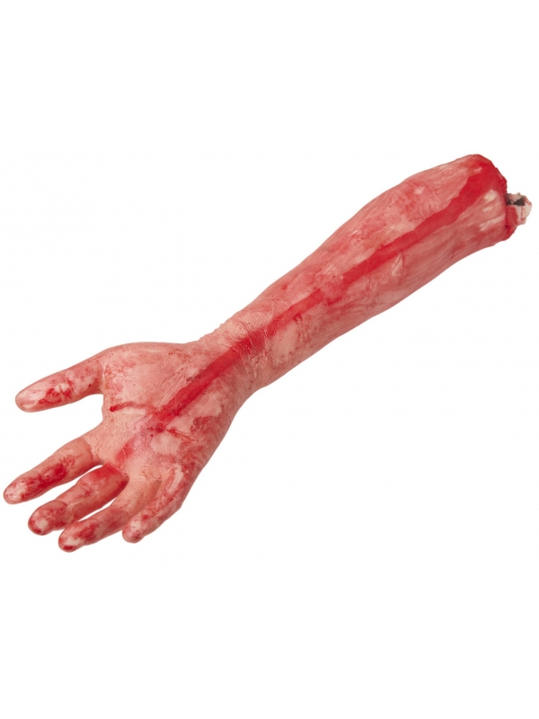 Bras Coupé Halloween En Latex - Accessoire Décoratif Effrayant De 41 Cm - Décoration Fête D'horreur