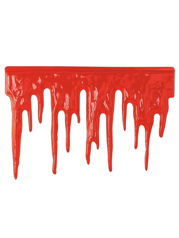 Décoration d'Halloween : Sang Dégoulinant en Plastique - Créez une Ambiance Terrifiante