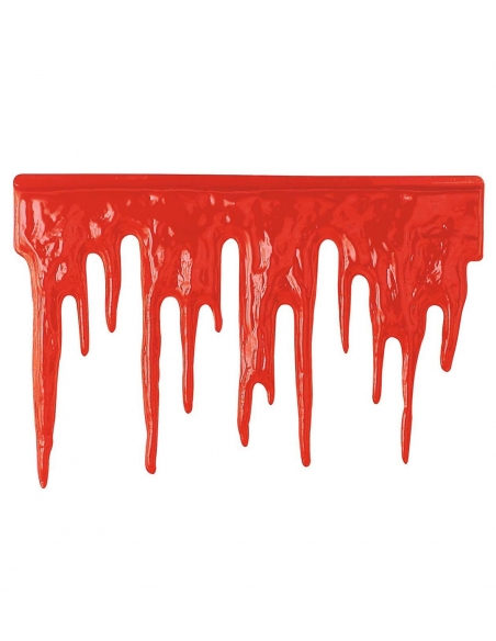 Décoration d'Halloween : Sang Dégoulinant en Plastique - Créez une Ambiance Terrifiante
