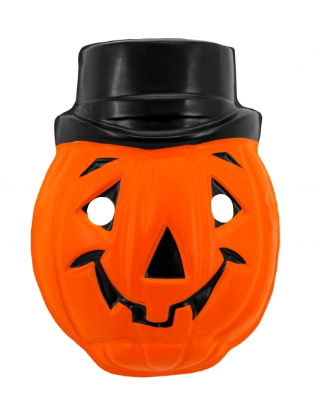 Masque Citrouille en plastique - taille enfant