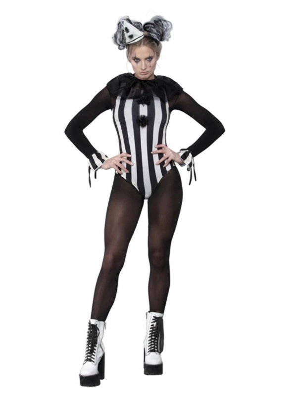 Déguisement Femme Clown Pierrot Vintage sexy
