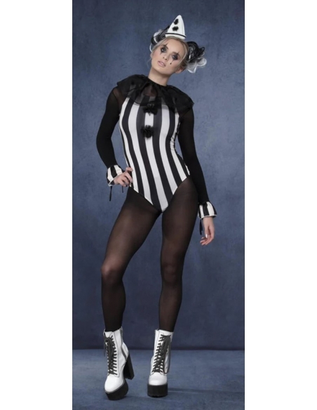 Déguisement Femme Clown Pierrot Vintage sexy