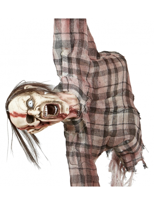 Décoration d'Halloween Effrayante : Torse de Zombie Éventré à suspendre