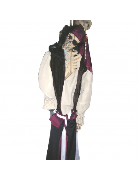 Décoration Pirate Squelette pour Halloween - 150cm : Une Terreur Authentique