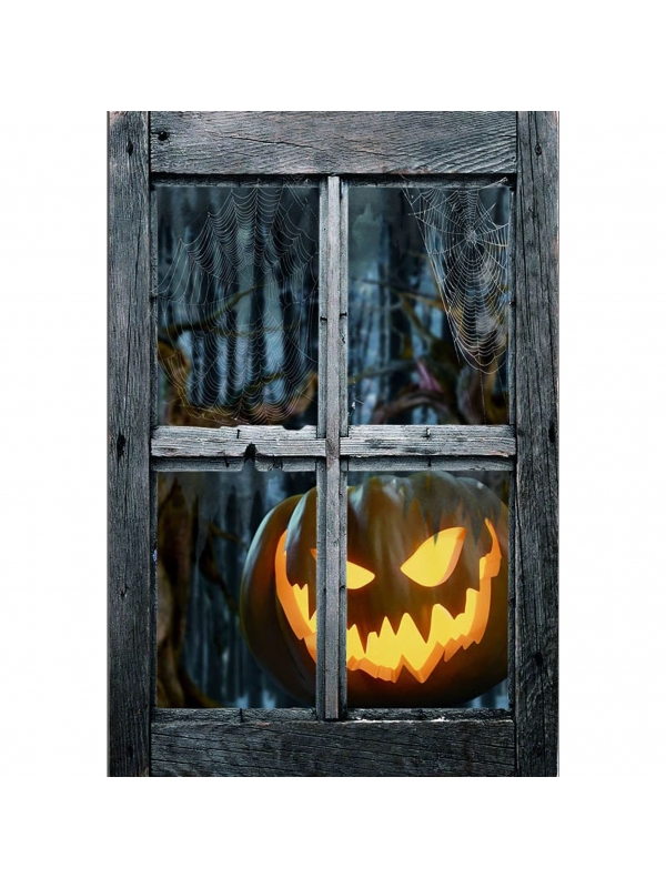 Décoration de Fenêtre Effrayante pour Halloween