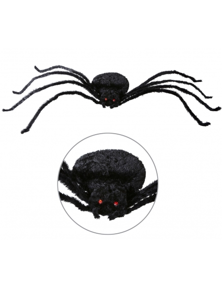 Araignée Géante XXL 220 cm : L'Horreur pour décoration Halloween