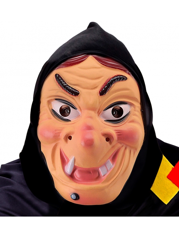 Masque de Sorcière Effrayante avec foulard