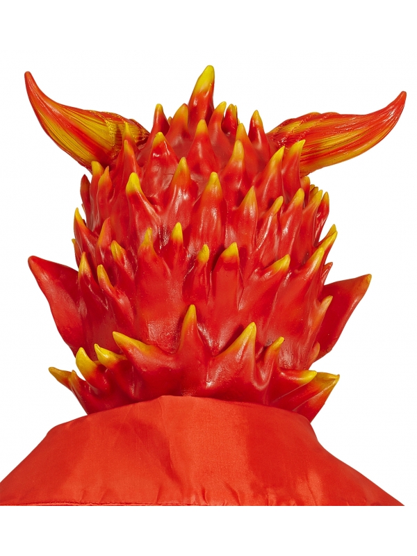Masque Intégral en Latex de Démon en Flammes