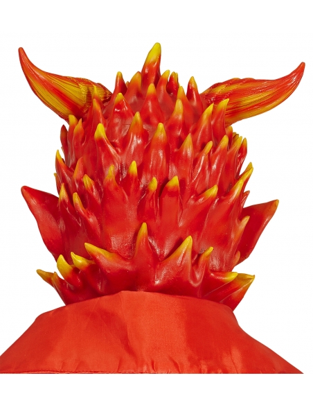Masque Intégral en Latex de Démon en Flammes