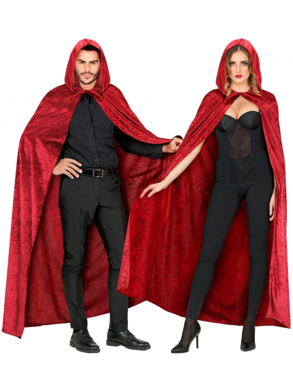 Cape Bordeaux avec Capuche - Élégance Mystérieuse pour Vos Costumes