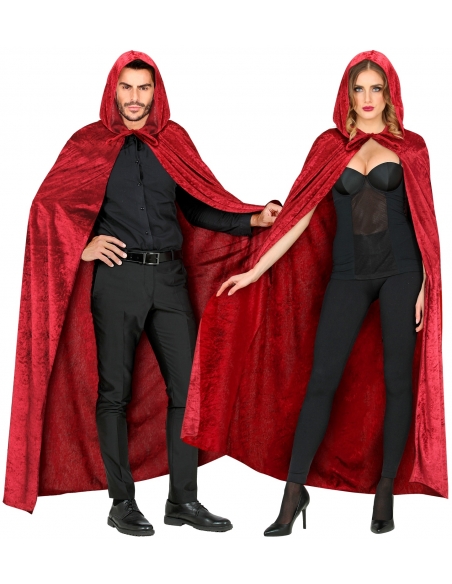 Cape Bordeaux avec Capuche - Élégance Mystérieuse pour Vos Costumes