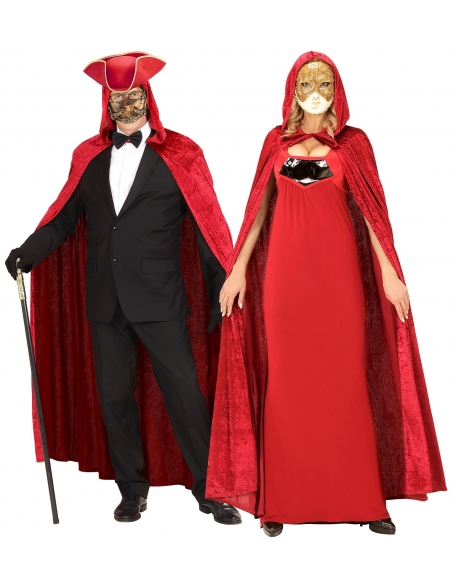 Cape Bordeaux avec Capuche - Élégance Mystérieuse pour Vos Costumes