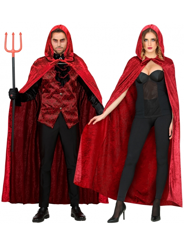 Cape Bordeaux avec Capuche - Élégance Mystérieuse pour Vos Costumes