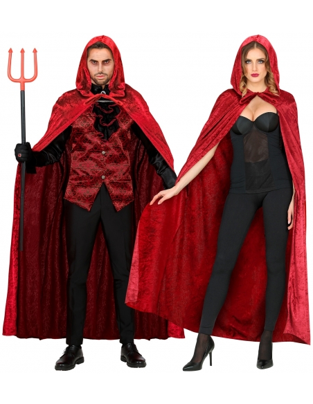Cape Bordeaux avec Capuche - Élégance Mystérieuse pour Vos Costumes