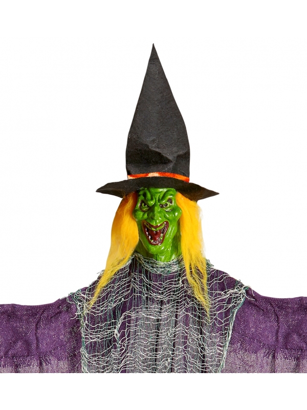 Décoration d'Halloween : Sorcière 138 cm avec Balai