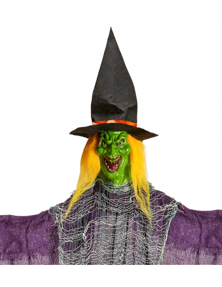 Décoration d'Halloween : Sorcière 138 cm avec Balai