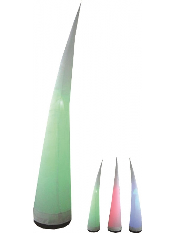 Pyramide Gonflable Décorative avec LED et Télécommande (2.7m)