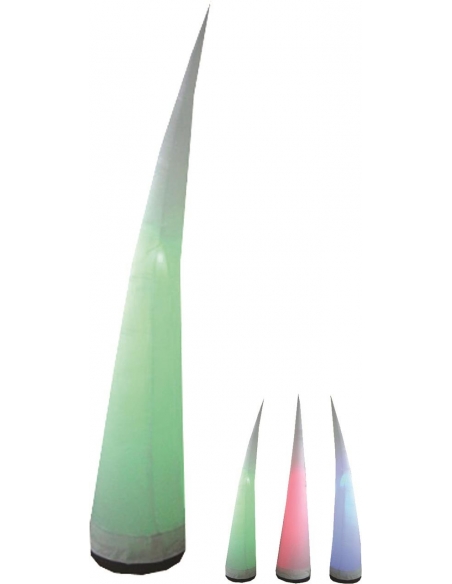Pyramide Gonflable Décorative avec LED et Télécommande (2.7m)