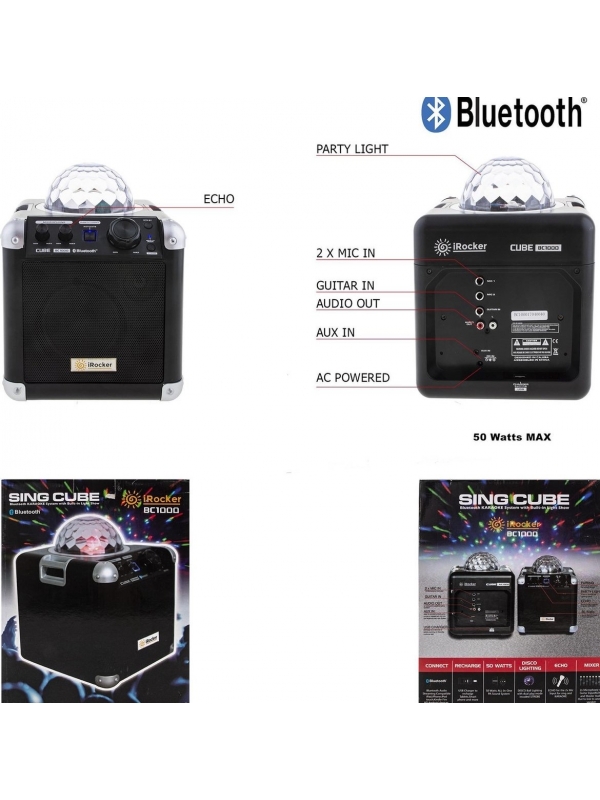 Enceinte Bluetooth avec jeu de lumière