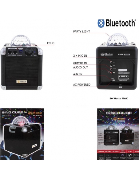 Enceinte Bluetooth avec jeu de lumière