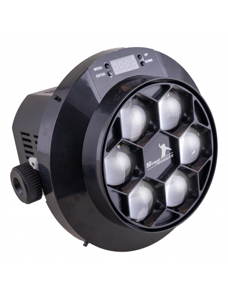 Tête Mobile Œil d'Abeille 12W RGBW 4 en 1 : Votre Source de Lumière Polyvalente